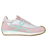 Loewe Flow Runner Sneaker / Trainers Pink / White / Baby Blue / Brown